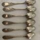 6 cutlery +6 small silver metal spoons