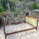 Mahogany empire bed with gooseneck 140x190