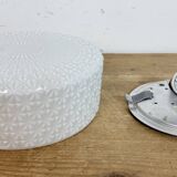 Vintage Wall Or Ceiling Light with Milk Glass, 1970s