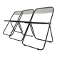 Ensemble de 3 chaises pliantes vintage Plia des années 1960 par Giancarlo Piretti pour Anonima