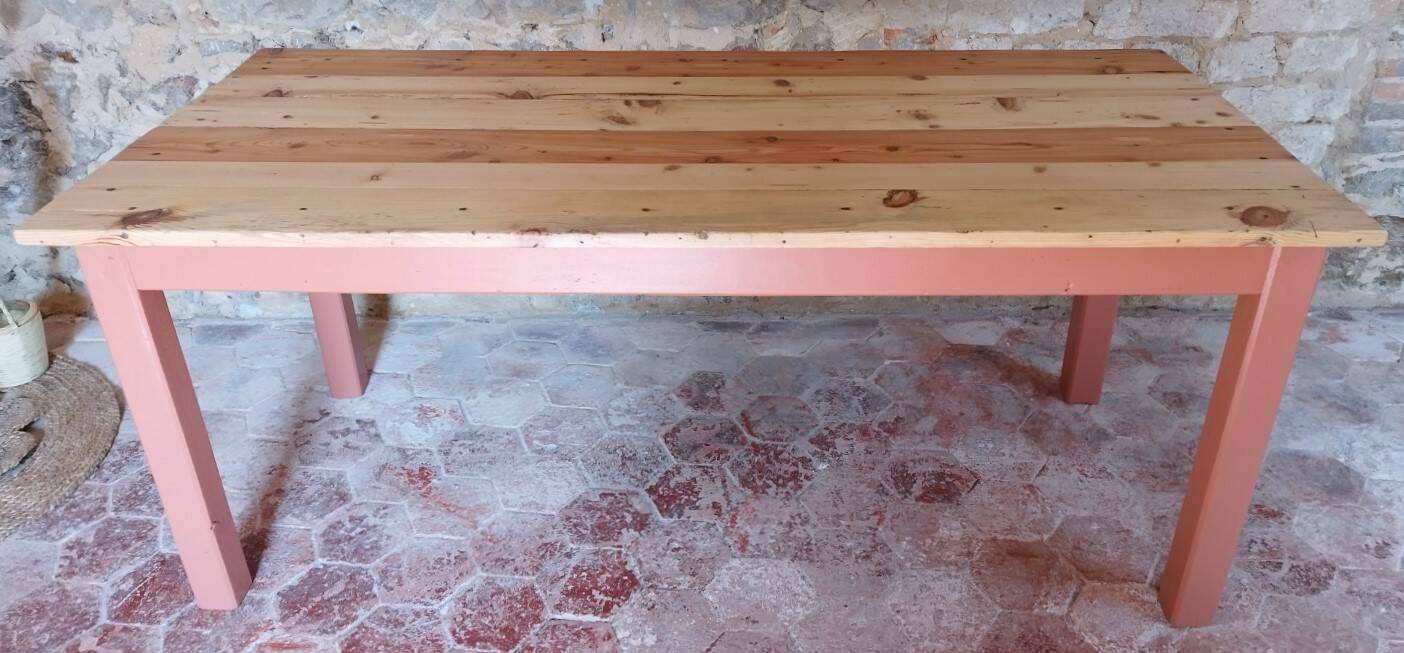 Terracotta farm table