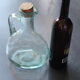 Old blown glass bottle