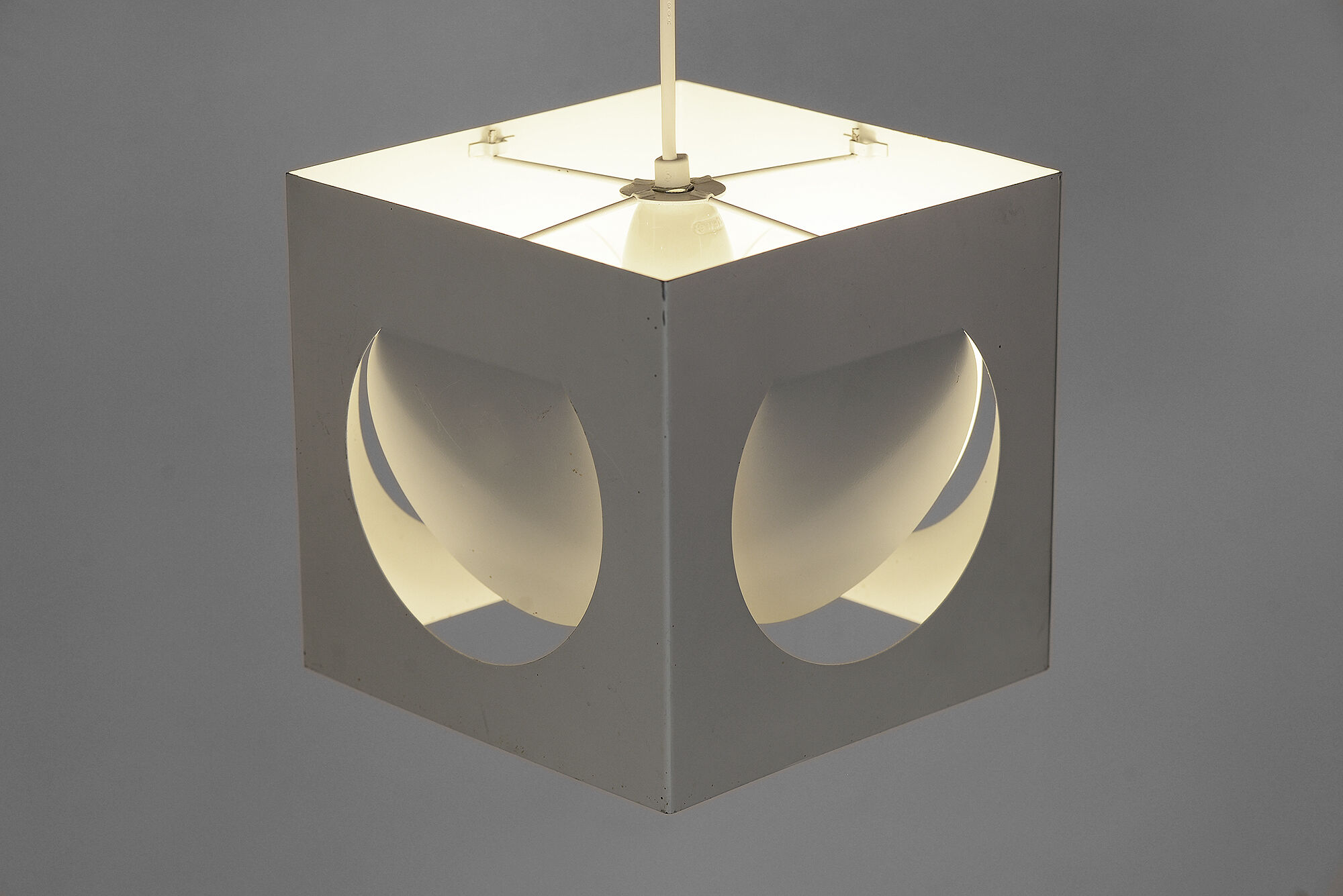 Metal pendant light 61-193 by Shogo Suzuki for Stockmann Orno. Finland 1970s
