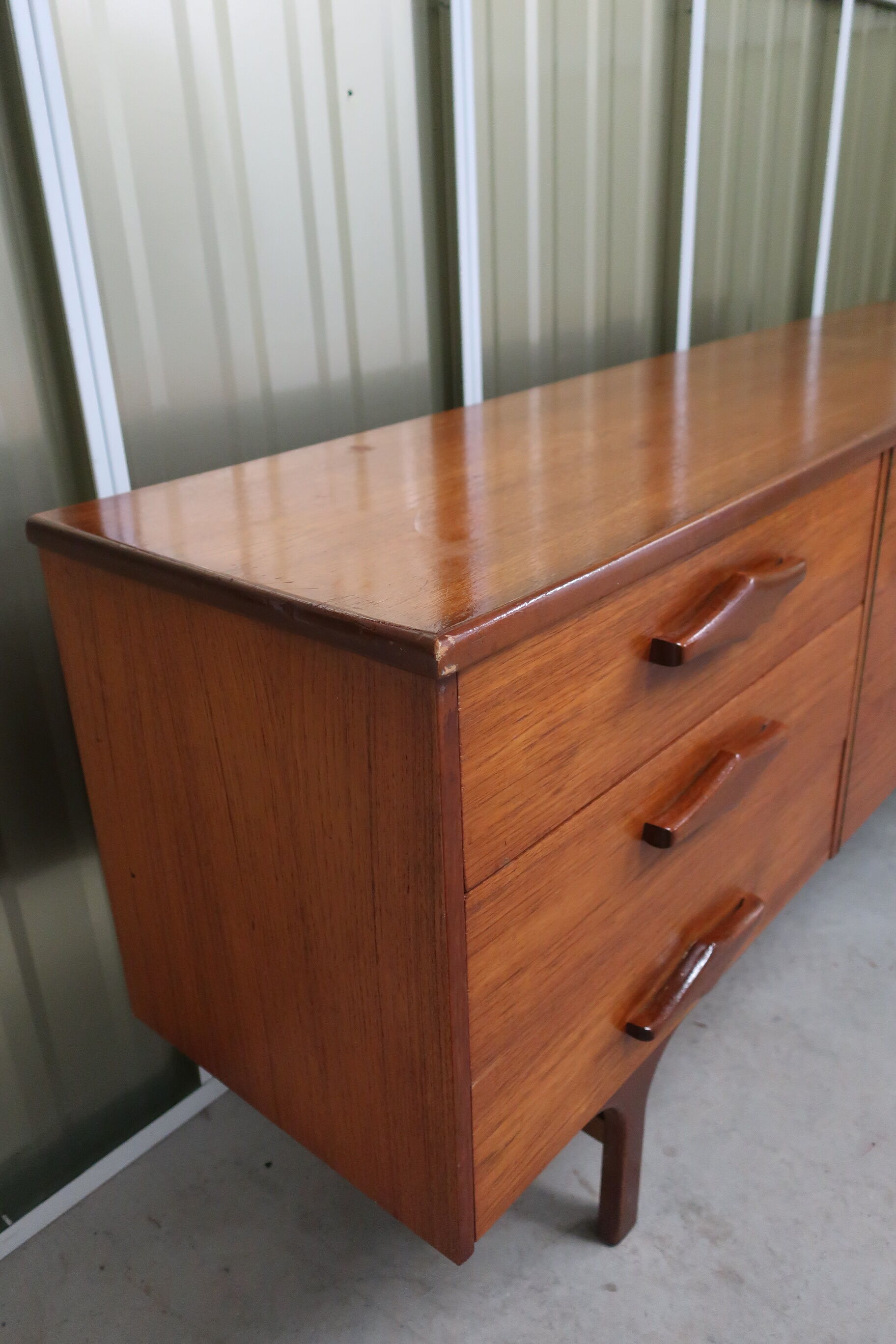 Atypical sideboard 1960s teak