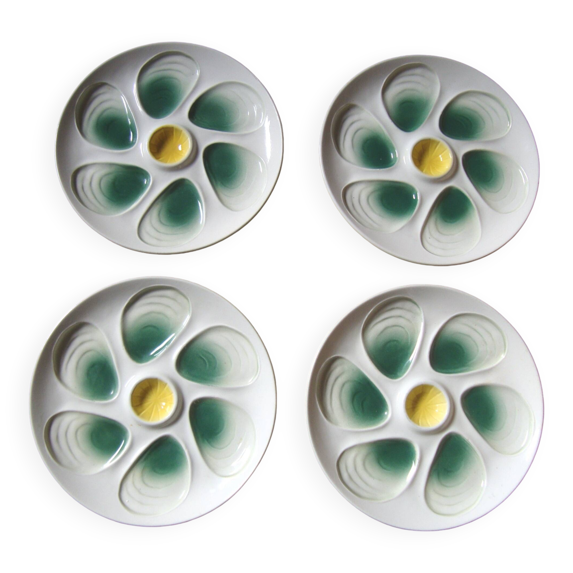 4 salins oyster plates 24 cm