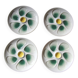 4 assiettes à huîtres 24 cm salins