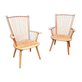 Pair of armchairs Arts and Crafts of Albert haberer ed Hermann Fleiner