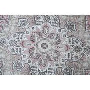 1960s Vintage Persian Handmade Wool Cotton Light Pink Area Rug 285x388