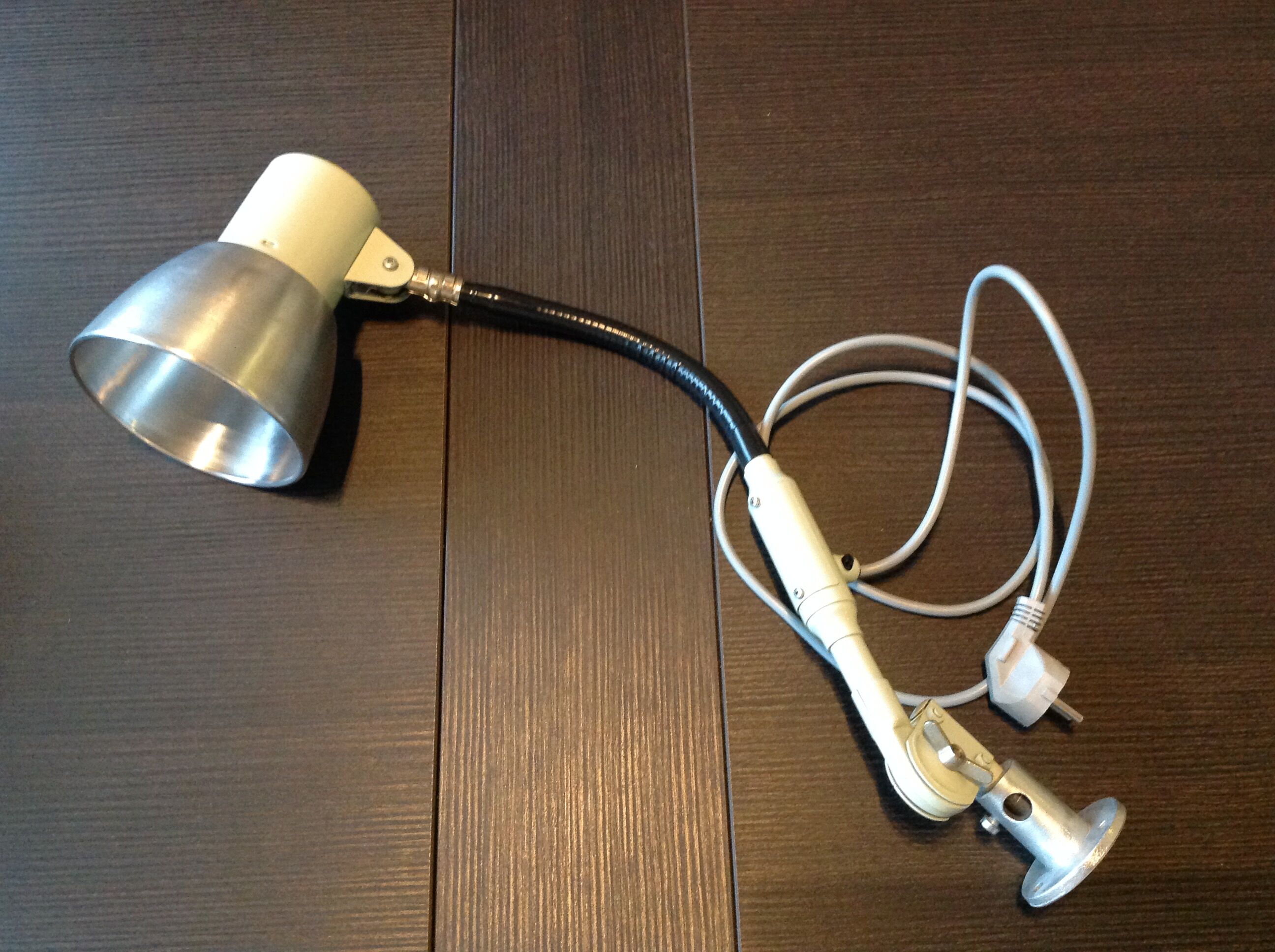 SIS industrial workshop lamp, vintage from the 1970s