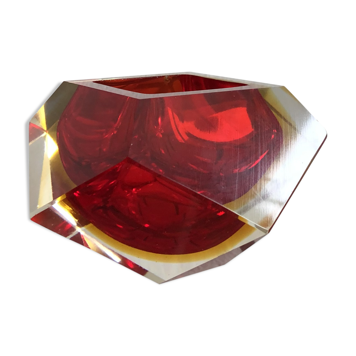 Empty vintage Murano glass pocket