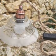 Lampe baladeuse globe vintage en verre