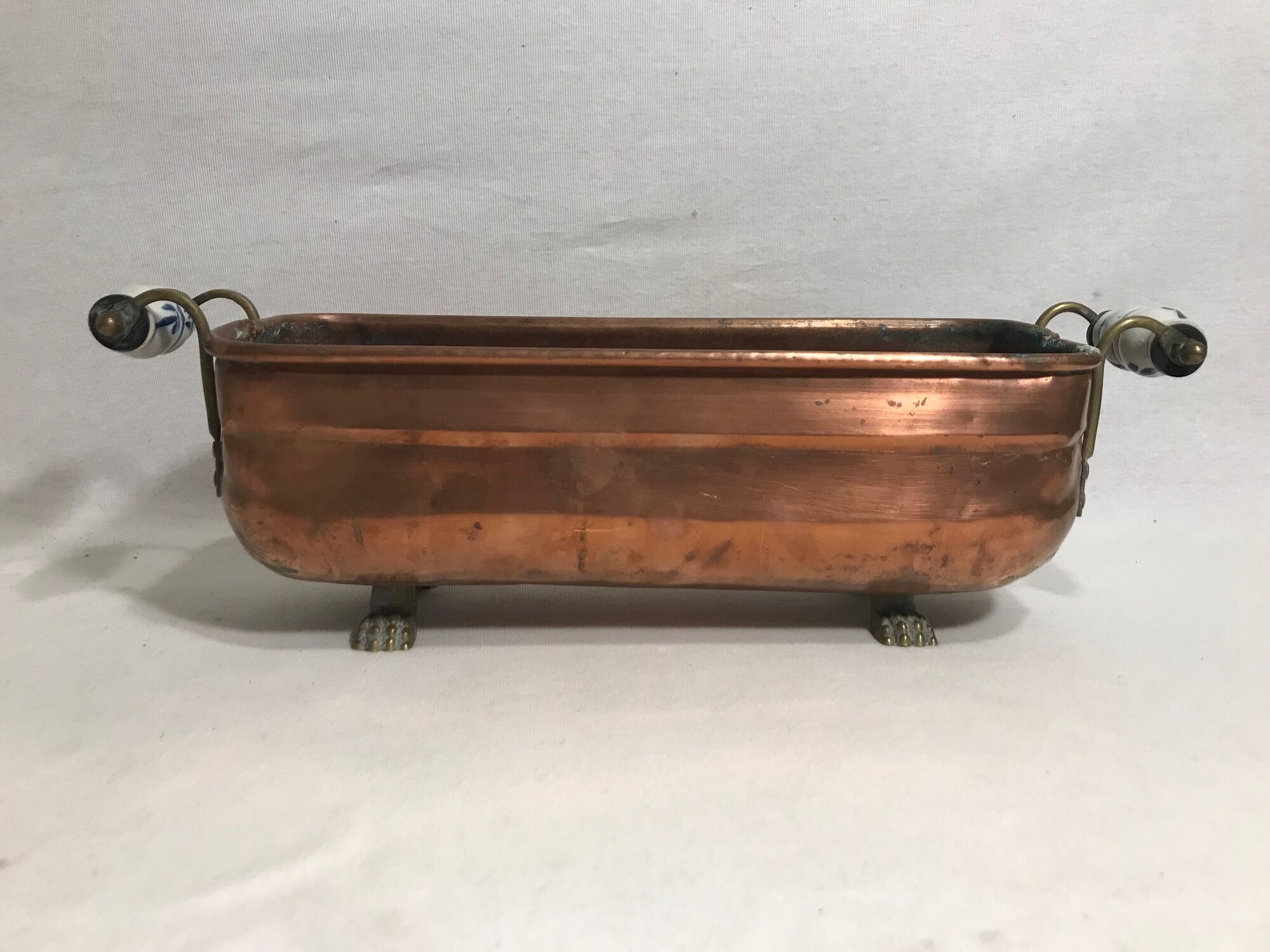 Old copper planter
