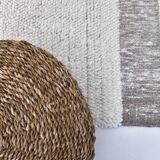 2x8 Earthly & White Turkish Runner Rug, 29x250Cm