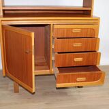 Vintage multifunctional Scandinavian teak bookshelf – Denmark – 1960s