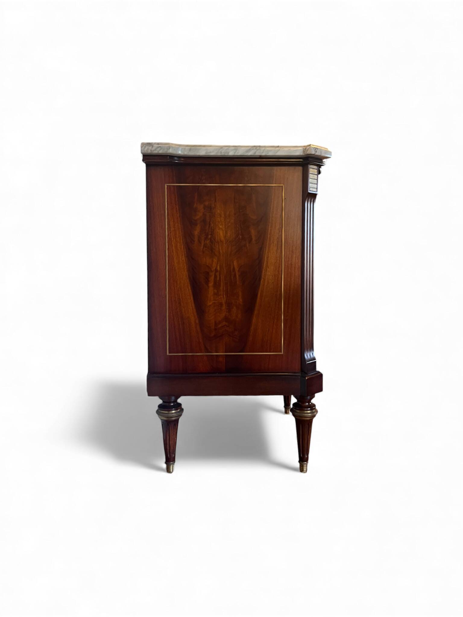 Louis XVI style sideboard in solid mahogany