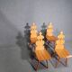 Vintage mid-century brutalist style design Tiroler chair set of 4