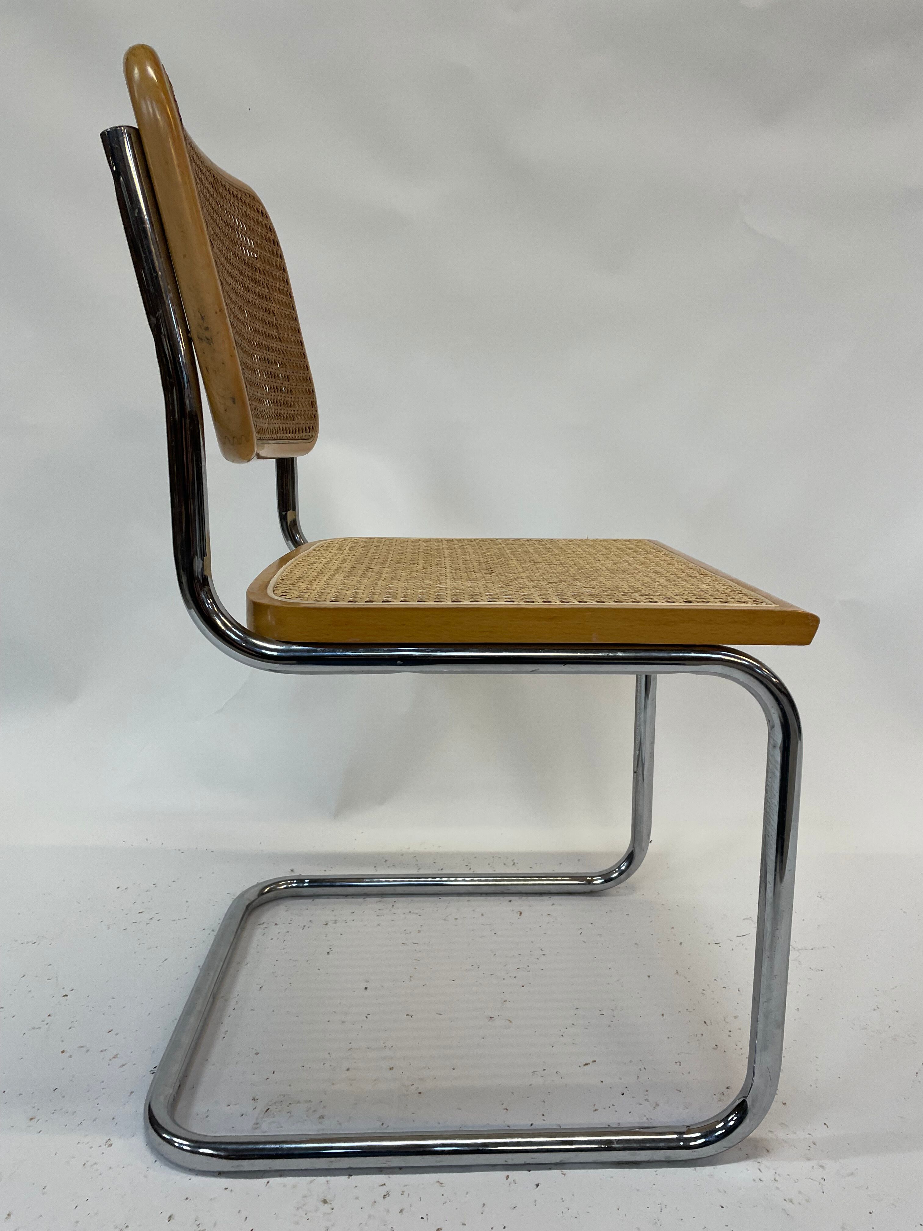 Cesca design chair b32 model in chrome