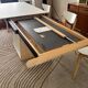 Extensible table Mood T1202 — Mobitec — White Fenix & walnut