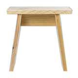 Japanese tabouret in massive pine of the landes