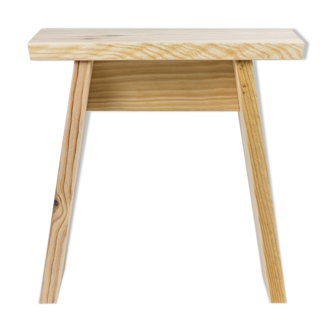Japanese tabouret in massive pine of the landes