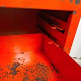 Tool box - workshop maid - vintage orange