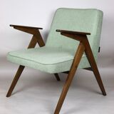 Light green Bunny armchair by Józef Chierowski, 1970s
