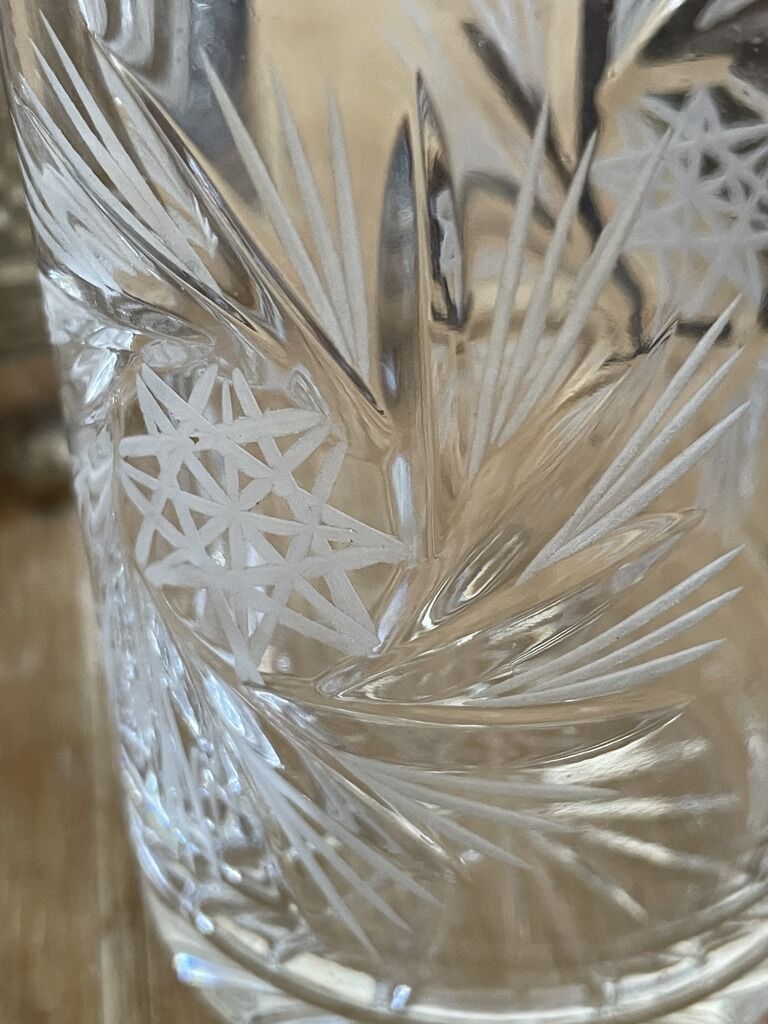 Glass and under old glass