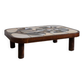 Table basse de Roger Capron, modèle "Fleur"
