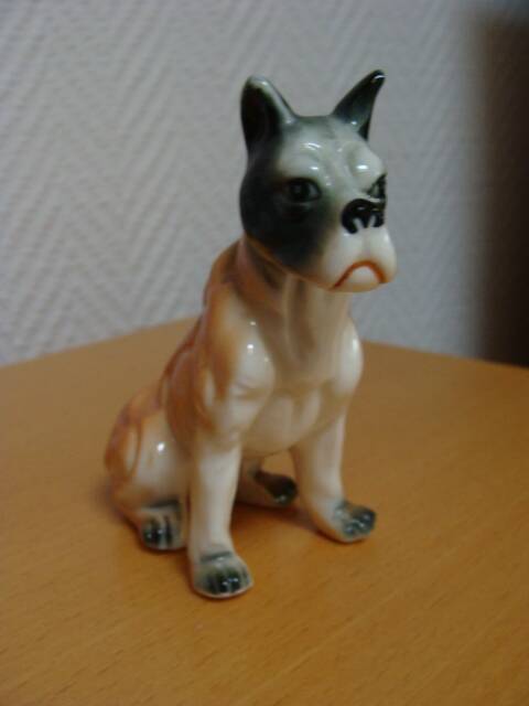 Porcelain boxer dog