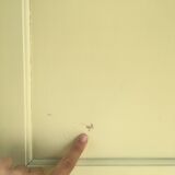 Parisian yellow wooden wardrobe