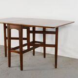 Table à abattants vintage en teck, style milieu du siècle. Livraison. Moderne/Rétro/Danois