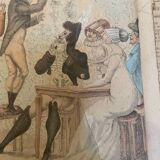 Original painting The Ventriloquist Naudet circa 1803