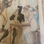 Original painting The Ventriloquist Naudet circa 1803