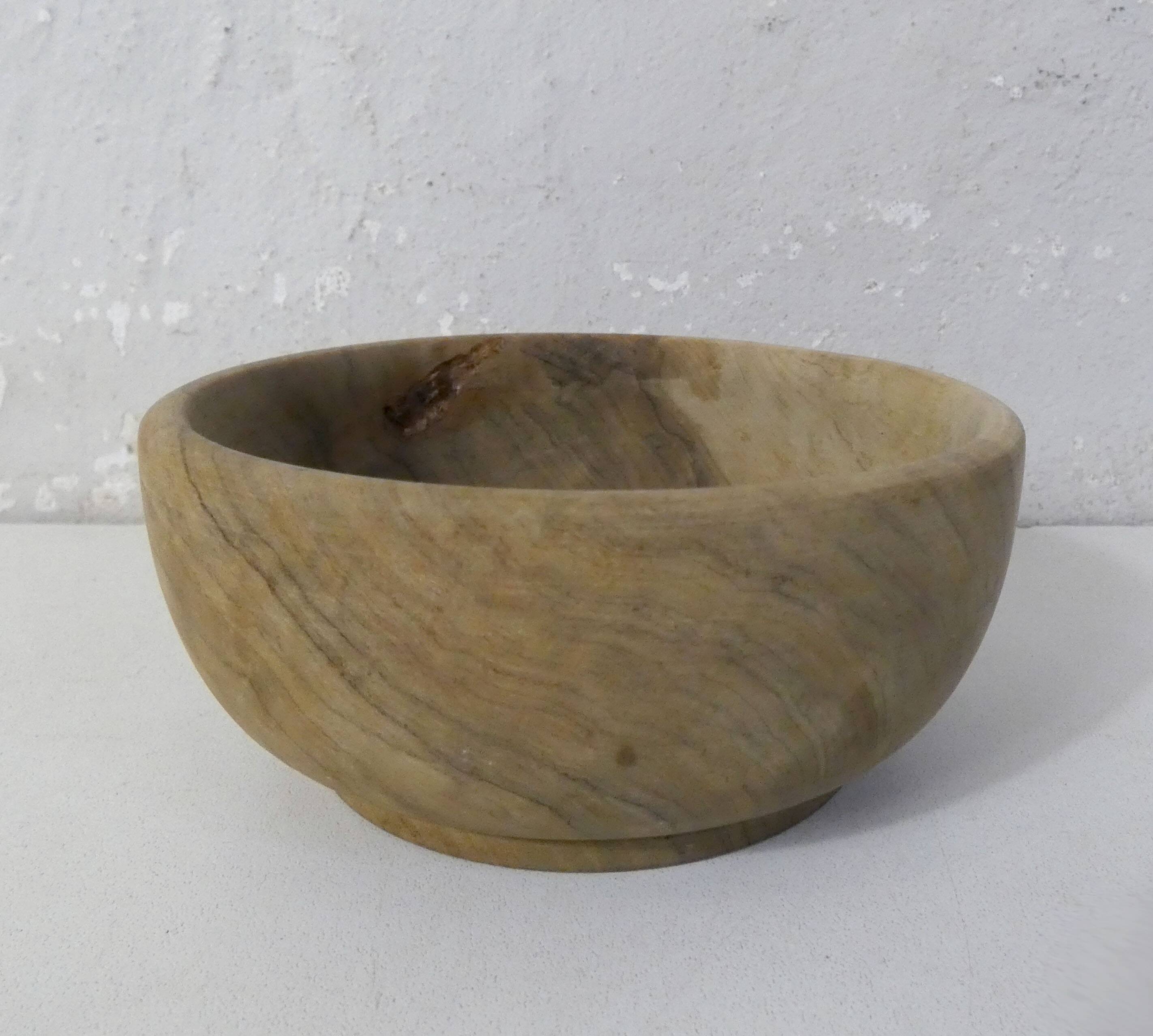 Turned wooden bowl folk art