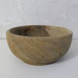 Turned wooden bowl folk art