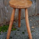 Brutalist tripod stool in ash