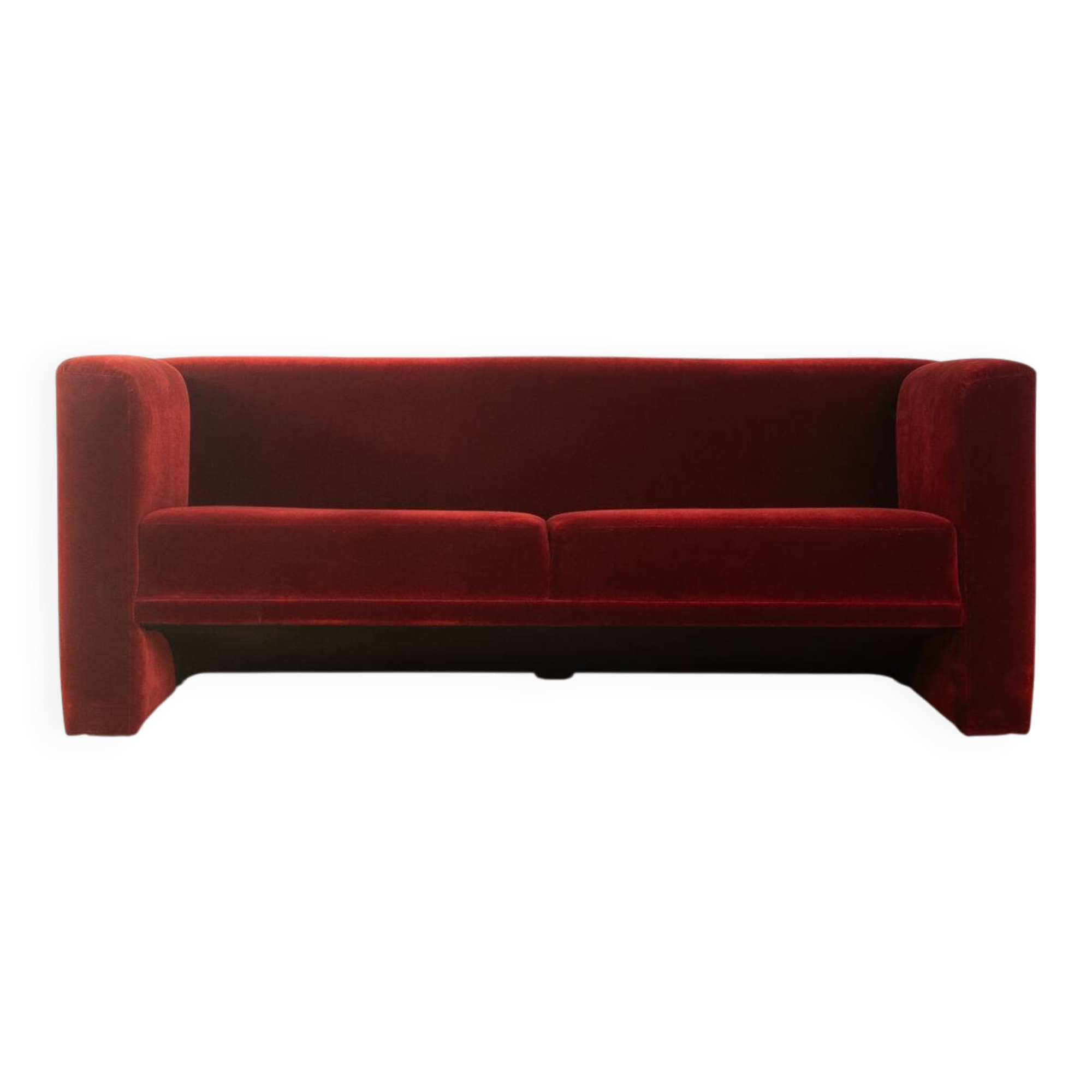 Striking velvet sofa from the 1980s