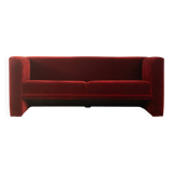 Striking velvet sofa from the 1980s