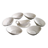 6 Countryware Bone China bowls and 1 sauce boat