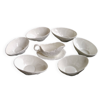 6 bowls and 1 sauceboat model Countryware Bone China