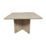1980s travertine coffee table