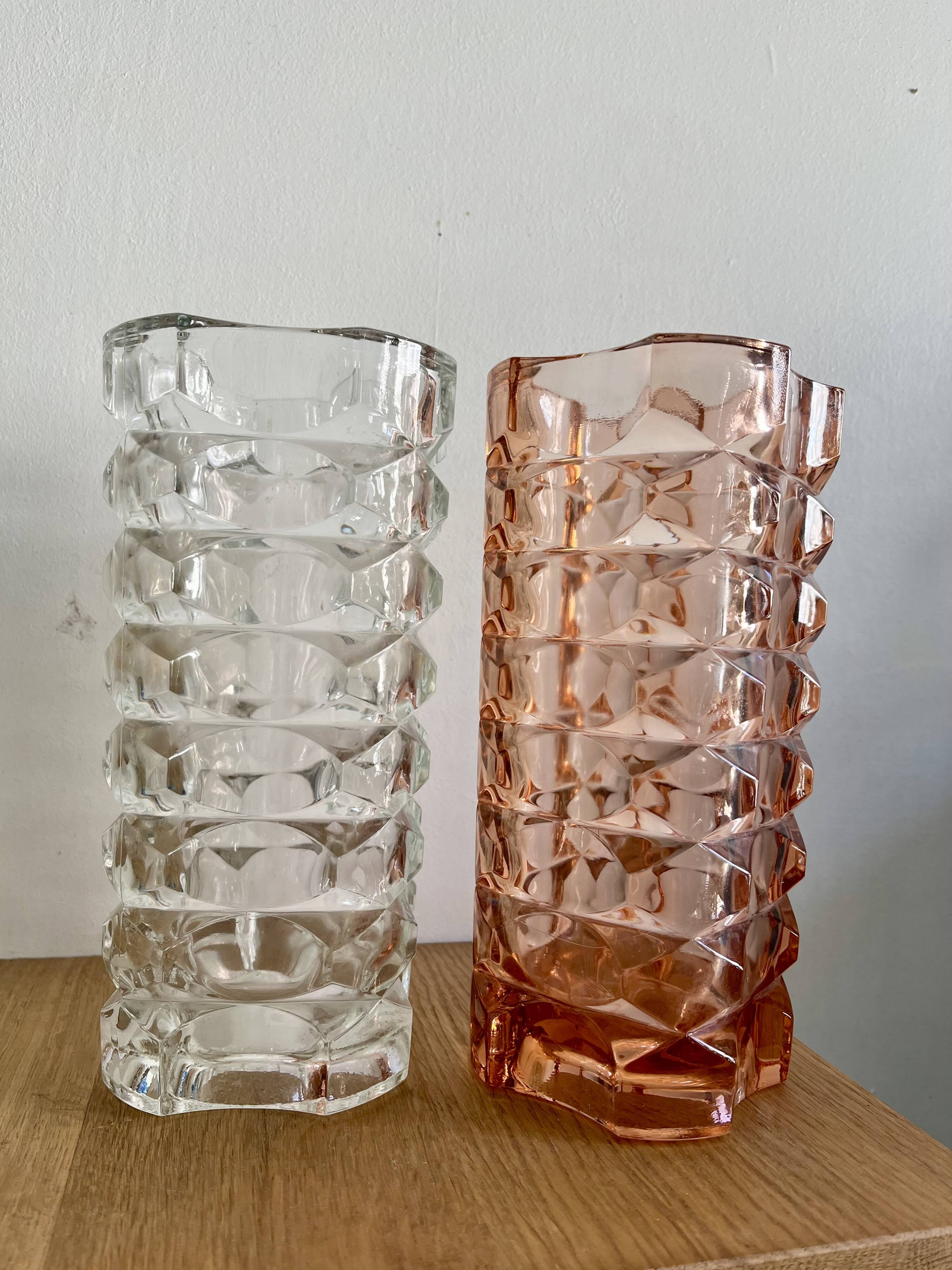 Duo of Windsor Luminarc vases