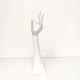 Hand ring holder jewelry in white resin
