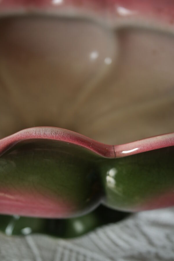 Jardinière cache pot barbotine Orchies art déco