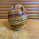 Vintage Hard Stone Onyx Egg Flower Holder