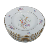 12 hollow plates Badonviller KG Lunéville - Birds