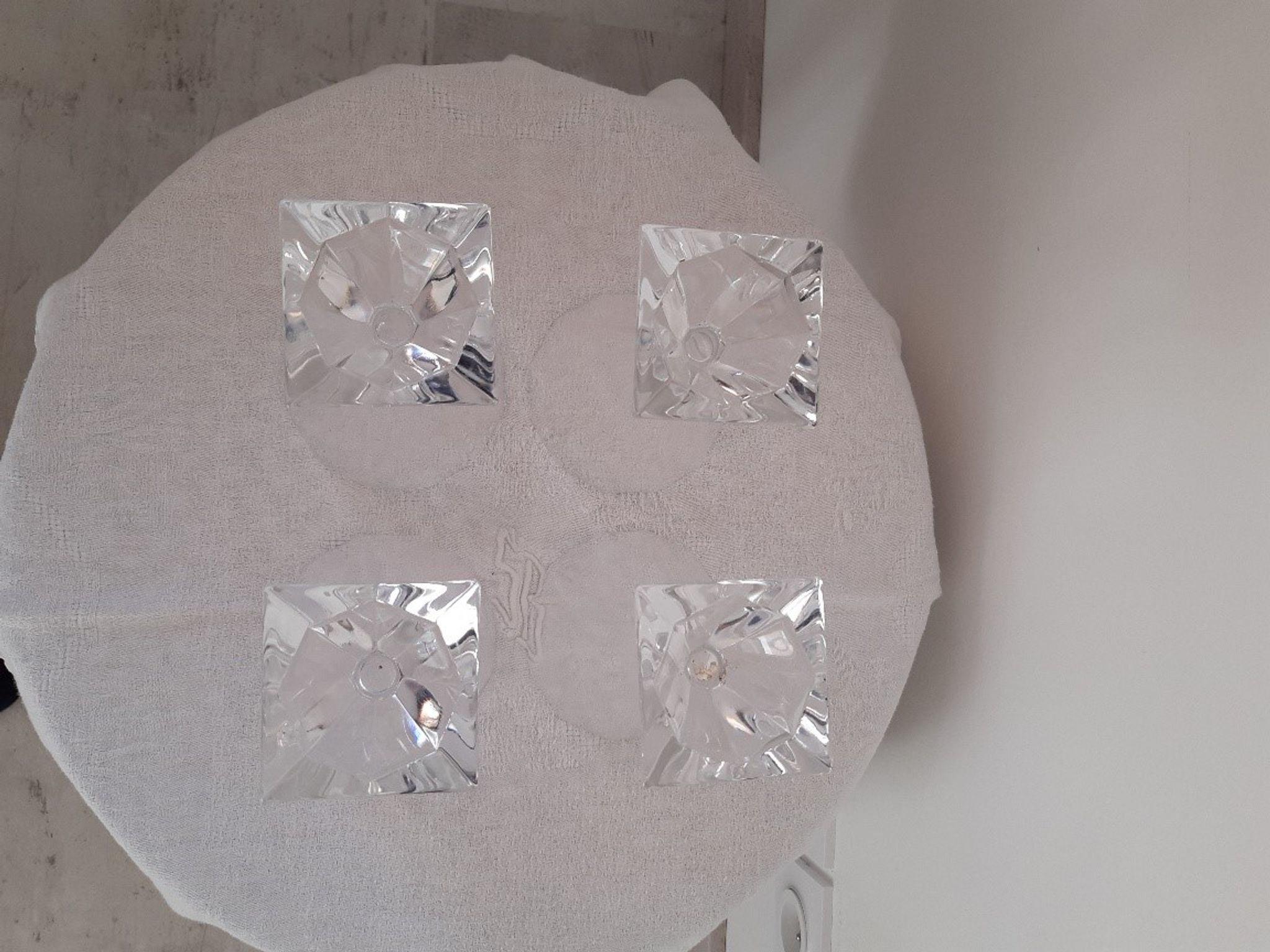 Série de verres à pied en cristal