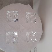 Série de verres à pied en cristal