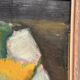 Swedish Original Oil on Panel – "Pears" by Elfrén – Signed – Vintage and Framed