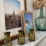 Set of 3 glass vials